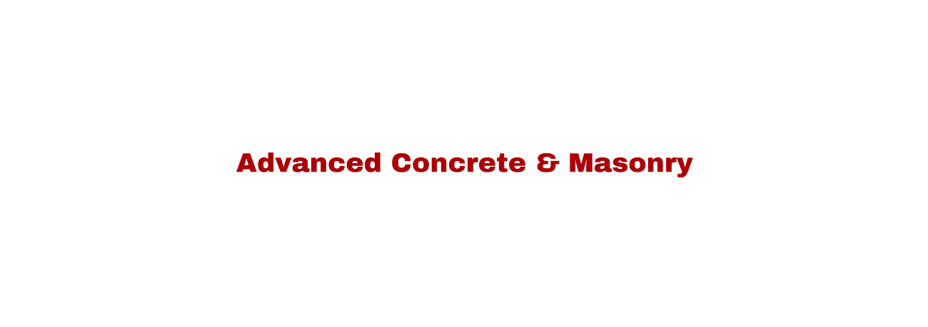 advanced concrete and masonry logo